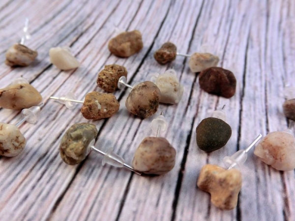 Kleine Steinchen Ohrstecker Steine stone